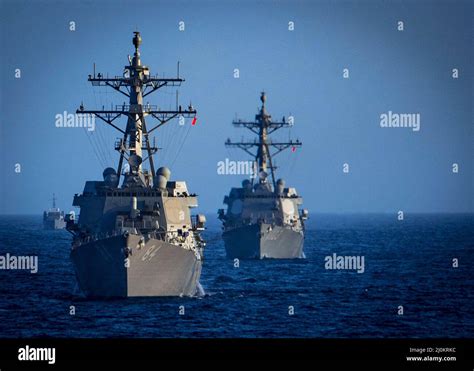 Guided Missile Destroyers Uss Bulkeley Ddg 84 Hi Res Stock Photography