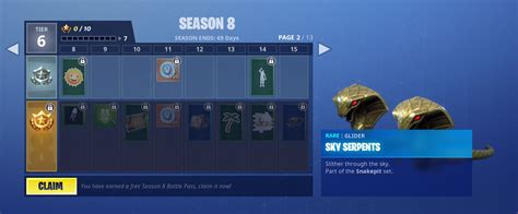 Fortnite Season 8 Battle Pass Rewards Includes Skins Wraps Toys