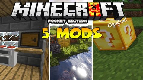 Mcpe 114 Top 5 Best Mods Minecraft Pe Top 5 Best Addons Mods For