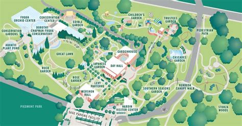 Atlanta Botanical Garden Map Tourist Map Of English