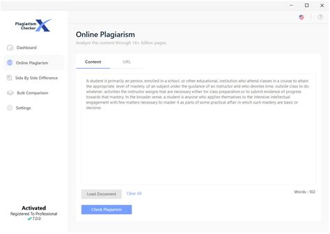 Checking for plagiarism is pretty simple: Plagiarism Checker X - Online Plagiarism