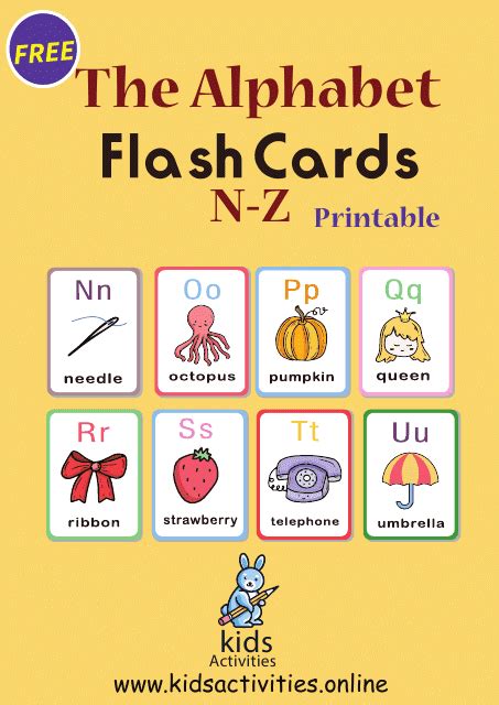 English Alphabet Flashcards N Z Download Printable Pdf Templateroller