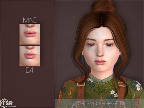 The Sims Resource Child Mouth Preset N1