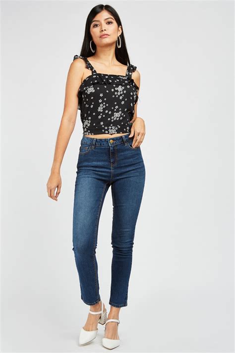 Skinny Fit Low Waist Jeans Just 7