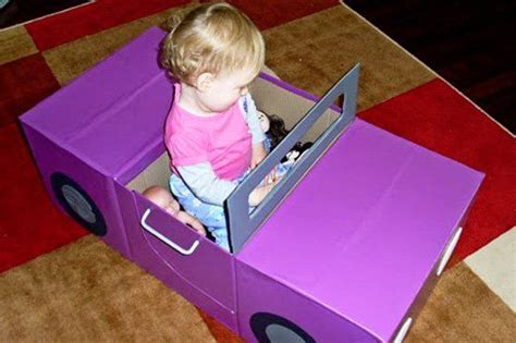 Diy Kids Car For Under 10 Childhood101 Diy For Kids Cardboard Car