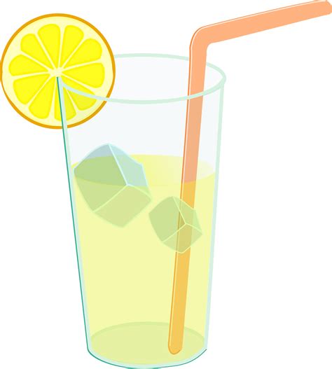 lemonade glass ice free vector graphic on pixabay