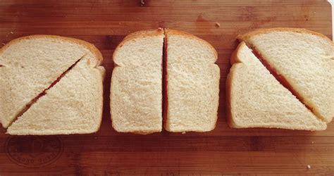 Three Ways To Cut A Piece Of Bread In Half I Have A Feeling There Is