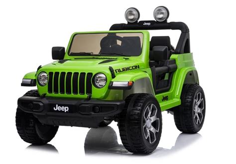 jeep wrangler rubicon green electric ride  car electric ride