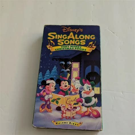 Disneys Sing Along Songs Very Merry Christmas Songs Vhs Volume 8