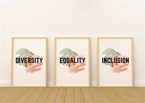 Diversity Poster Equality Poster Inclusion Poster Diversity Etsy