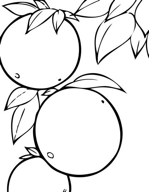 Kids Coloring Pages Seasonal Fruits