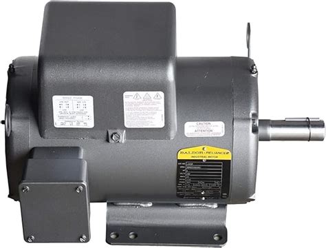 5 Hp Single Phase Baldor Electric Compressor Motor 184t Frame L1410t