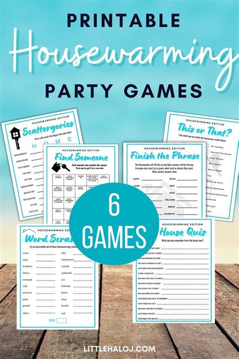 Looking For Some Fun Printable Housewarming Party Games Look No