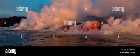 Lava Boat Tour Kilauea Volcano Hvnp Island Of Hawaii Hawaii