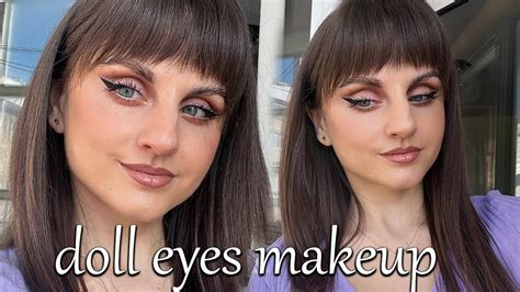 Doll Eyes Makeup Tutorial For Round Eyes Youtube