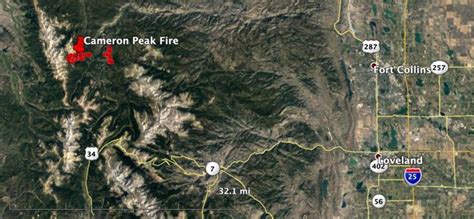 Cameron Peak Fire V Map Wildfire Today