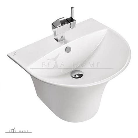 This post offers pedestal sink inspiration for every budget. Floating Sinks | Silvia Semi-pedestal Sink | betahome.ir