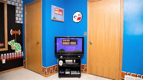 Dad Gets 1 Up For Super Mario Bros Themed Kids Bedroom