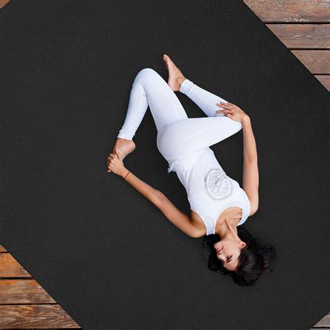 Gymax Large Yoga Mat 7 X 5 X 8 Mm Thick Workout Mats For Home Gym