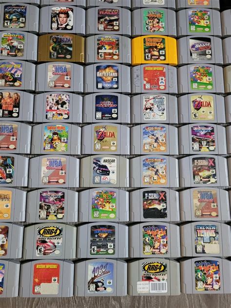 100 Nintendo 64 Games All Authentic And Tested Pick And Etsy