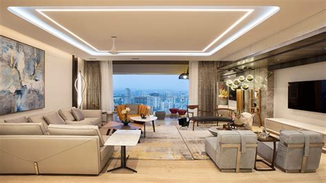 孟买奢华的饰面、金属色调和开放式的平面使这套公寓与众不同 雷竞技rebet