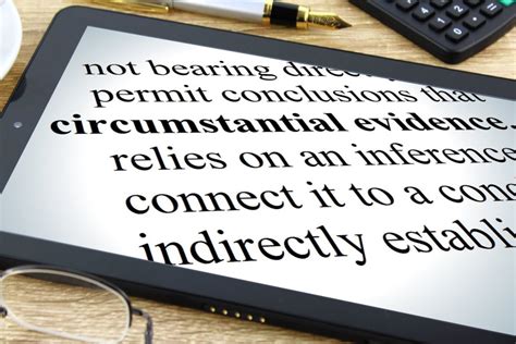 Circumstantial Evidence Tablet Dictionary Image