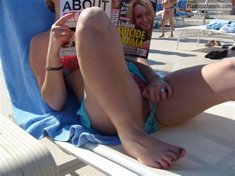 Horny Amateur Slut Caught On The Beach Fixing Her Panties Bitch Flashing Pics Public Flashing