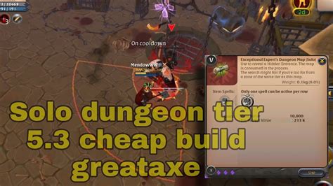 Albion Online Mobile Solo Dungeon Tier 53 Greataxe Low Cost Build