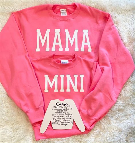 Mama And Mini Matching Sweatshirts Mama And Me Mothers Day Etsy