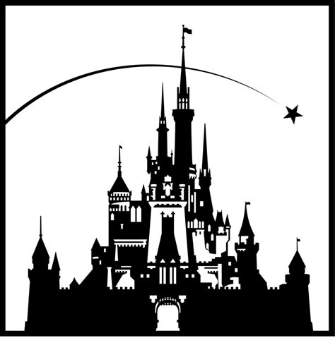 Cinderella Castle Silhouette | Castle silhouette, Disney castle, Disney png image