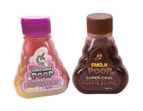 Crazybuy Super Cool Unicorn Poop Slime And Emoji Poop Slime 2 Pack