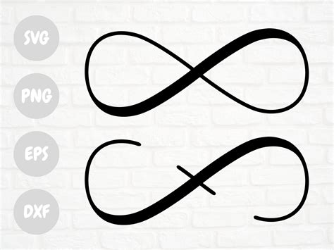 Infinity Sign Svg Png Dxf Eps Customizable Infinity Etsy Canada