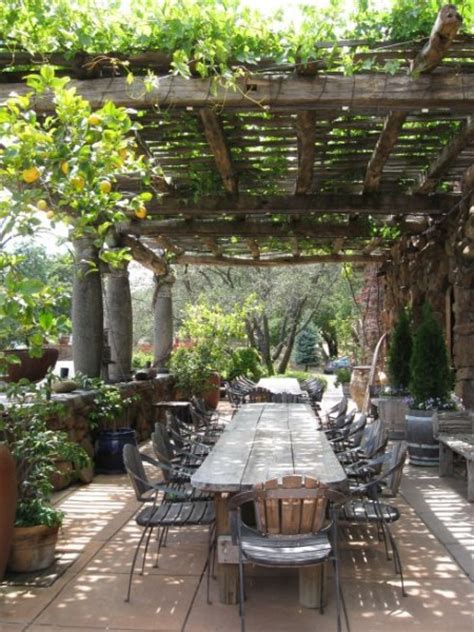 3 Outdoor Dining Under A Vine Covered Pergola Matthew Murrey Design