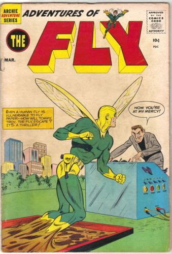 Adventures Of The Fly Comic Book 5 Archie 1960 Very Good Ebay