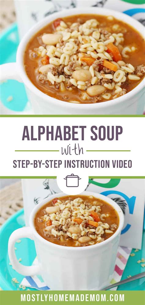 Alphabet Soup Recipe Mostly Homemade Mom