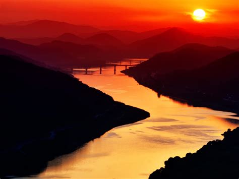 River Sunset Wallpapers Wallpaper Cave
