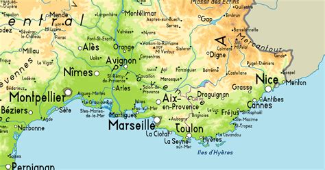 Map Of South France Map With Cities