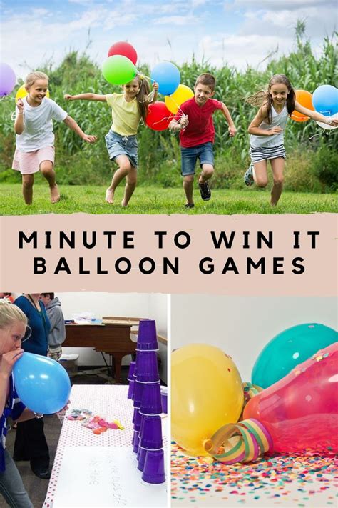 Minute To Win It Balloon Games Busting With Fun Peachy Party