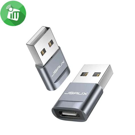 Jsaux Dc0005 Usb 20 Male To Usb C Female Otg Adapter 2 Pack