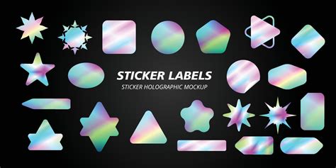 Sticker Holographic Hologram Label With Various Shapes Sticker