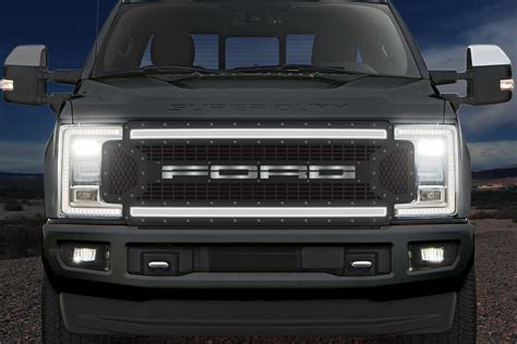 1 Piece LED X-Lite Steel Grille for Ford SuperDuty F250/F350 2017-2019 | 300 INDUSTRIES