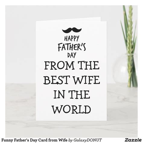 Funny Fathers Day Card From Wife Husband Fathers Day Quotes Happy