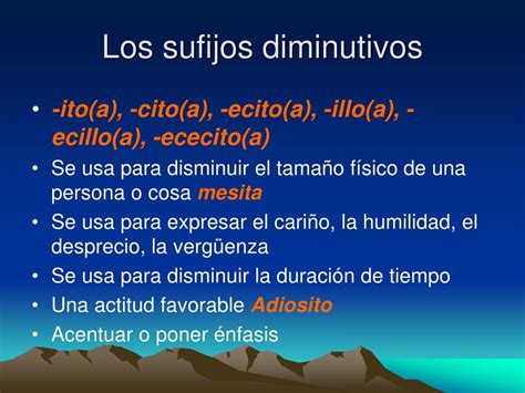 Ppt Los Sufijos Powerpoint Presentation Free Download Id865935