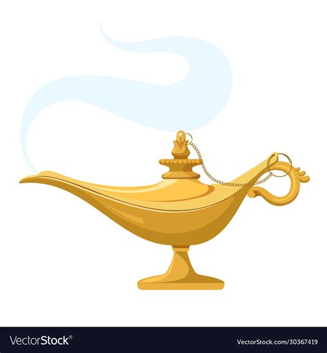 Genie Lamp With Smoke Clipart Free