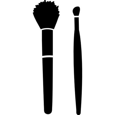 Make Up Brushes For Blush And Lipstick Free Vector Icons Designed By