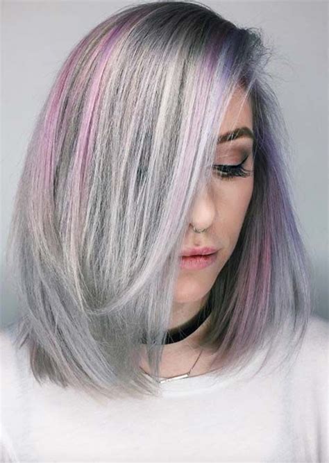 Silver Hair Trend 51 Cool Grey Hair Colors To Try Colored Hair Tips
