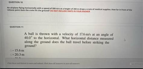 Solved Question An Airplane Flying Horizontally With A Chegg