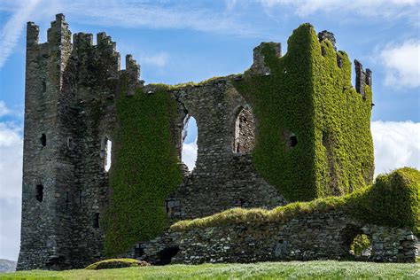 Ballycarbery Castle Ruins Along The Ring Of Kerry Ireland Oc