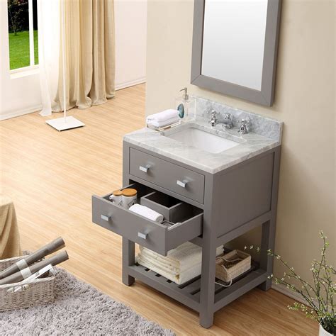 Eclife 48 bathroom vanity sink combo grey w/side cabinet vanity white rectangle ceramic vessel sink and chrome solid brass faucet and pop up drain, w/mirror (t03b02gy2b11gy) 4.8 out of 5 stars 14 $589.99 $ 589. Cadale 24 inch Gay Finish Single Sink Bathroom Vanity ...