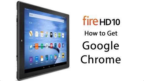 Yes, it is easy to install the google chrome browser on your amazon kindle or fire tablet. Amazon Fire HD10 Tablet - How to Get Google Chrome - YouTube
